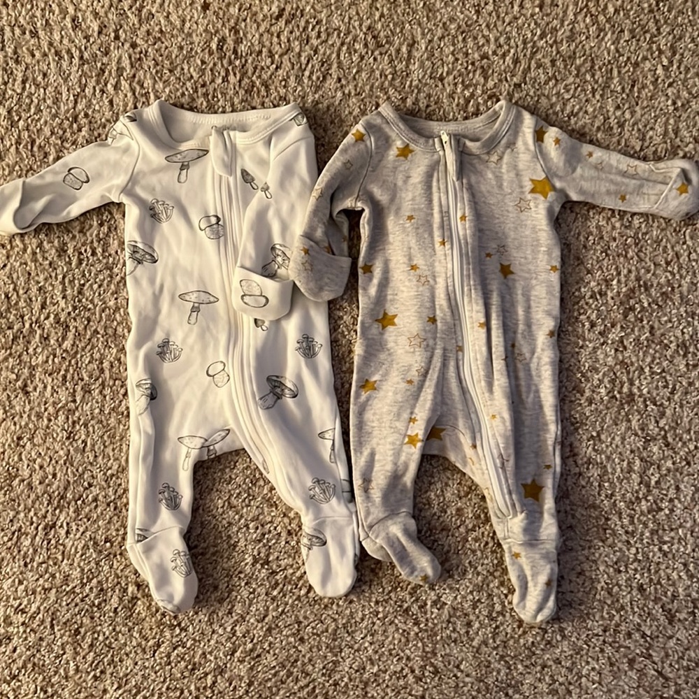 Owlivia organic cotton pjs zipper newborn